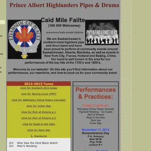 prince albert highlanders pipes & drums