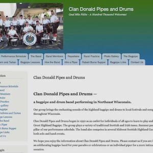 clan donald pipes and drums