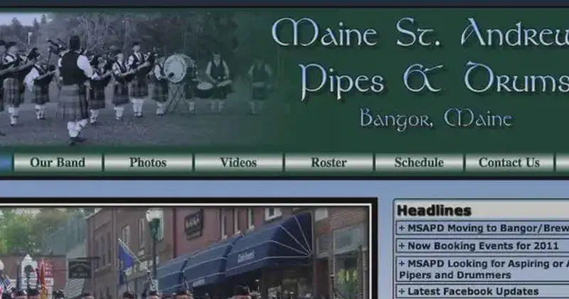 maine st. andrew's pipes & drums