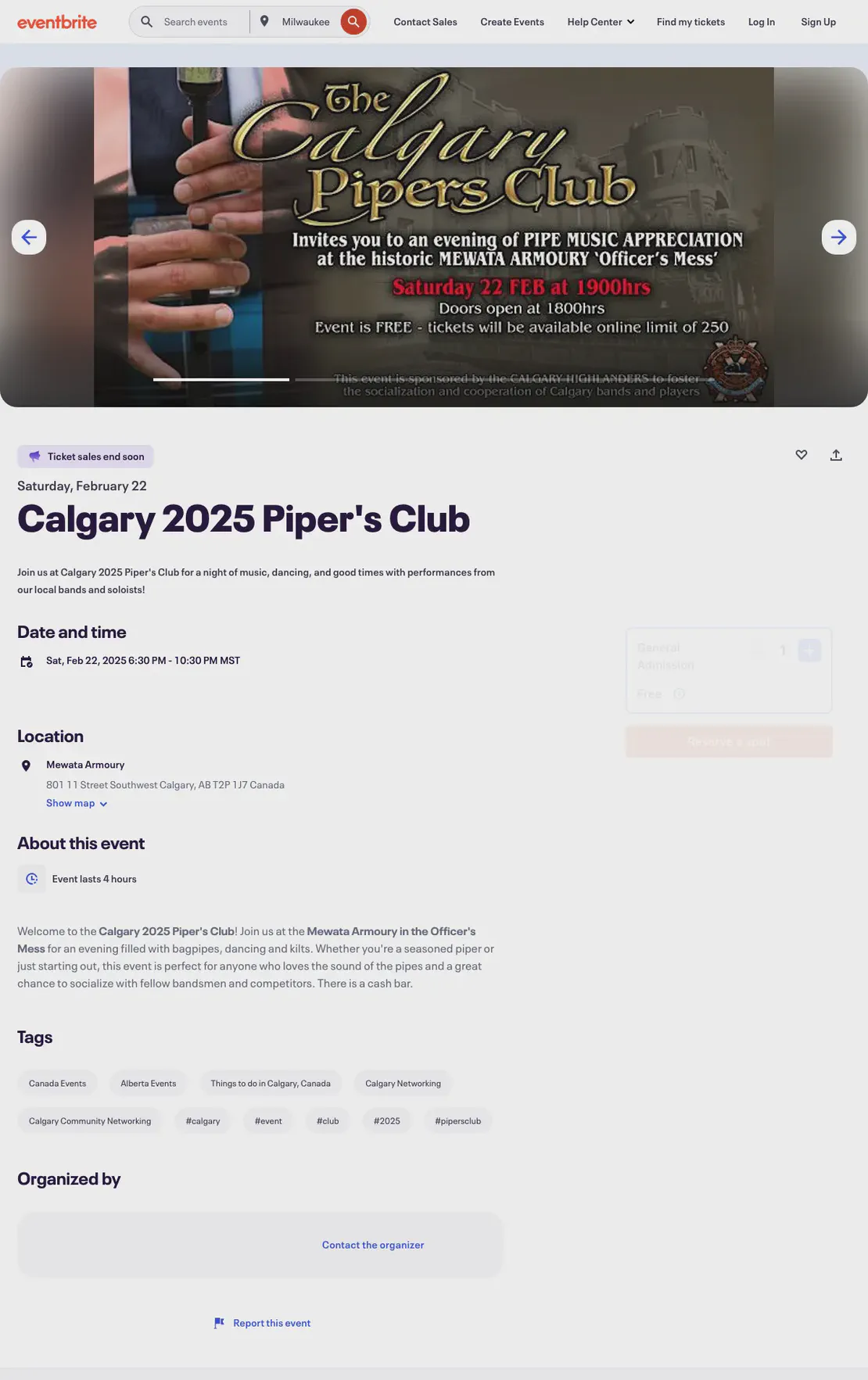 Calgary 2025 Piper's Club