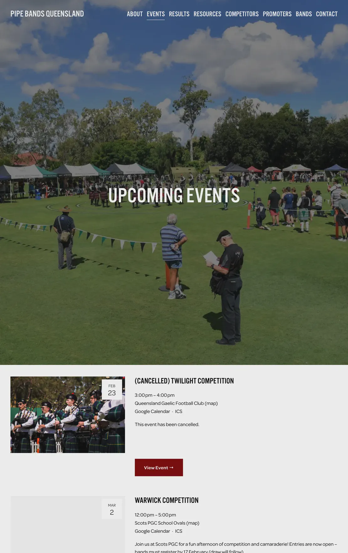 Queensland Pipe Band Championship / Queensland Scottish Festival