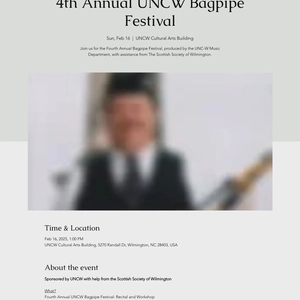 4th Annual UNCW Bagpipe Festival