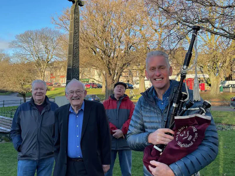 Pipe band hits the right note with help from Northumberland Freemasons